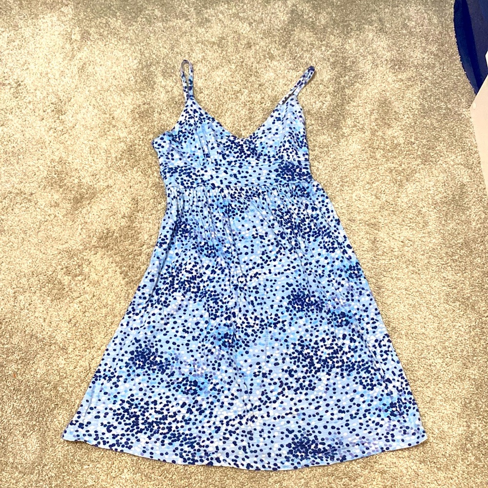 Blue Dotted Summer Dress